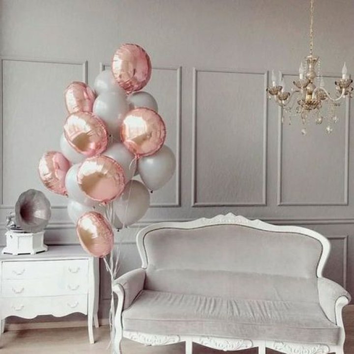 Фонтан шаров "Софт рози" в Набережных Челнах