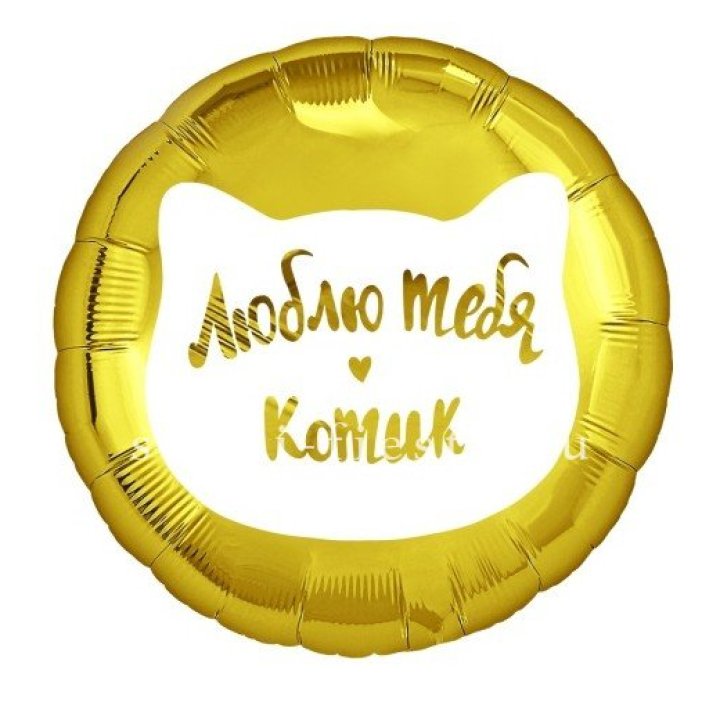 Фольгированный шар "Люблю тебя, Котик" в Набережных Челнах