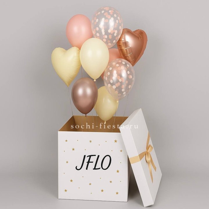 Коробка-сюрприз с шарами №2 в Набережных Челнах