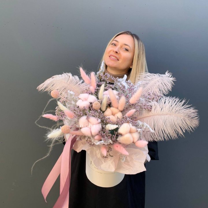 Авторский бокс с сухоцветами в Набережных Челнах