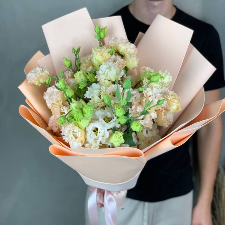 Букет эустом "Крем" в Набережных Челнах