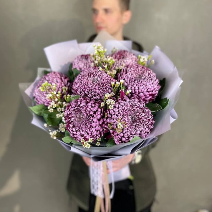 Букет хризантем "Палермо" в Набережных Челнах