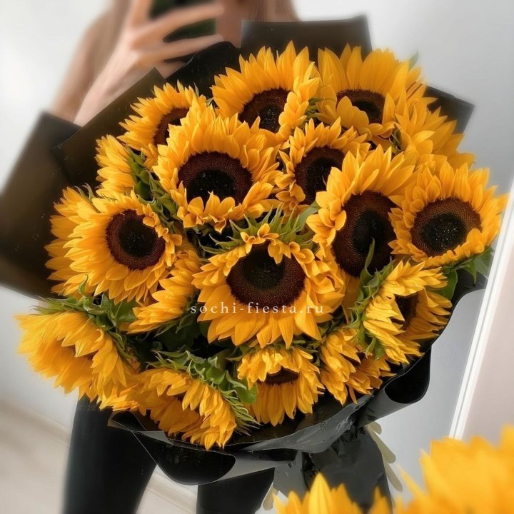 Букет подсолнухов "Гига" в Набережных Челнах