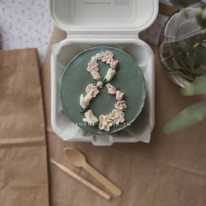 Бенто-торт "8 марта" green  в Набережных Челнах