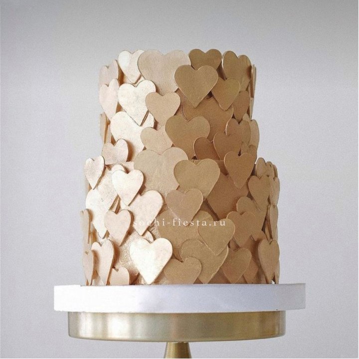 Торт "Hearts" gold в Набережных Челнах