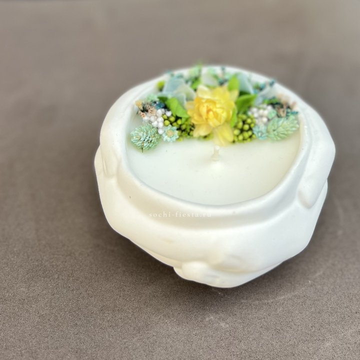 Свеча ароматическая в гипсе Руки в Набережных Челнах