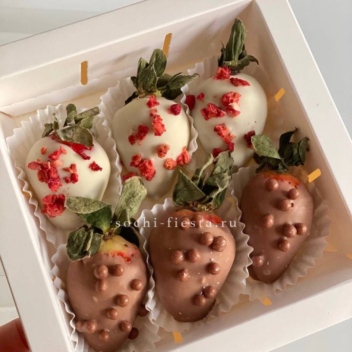 Клубника в шоколаде 6 ягод в Набережных Челнах