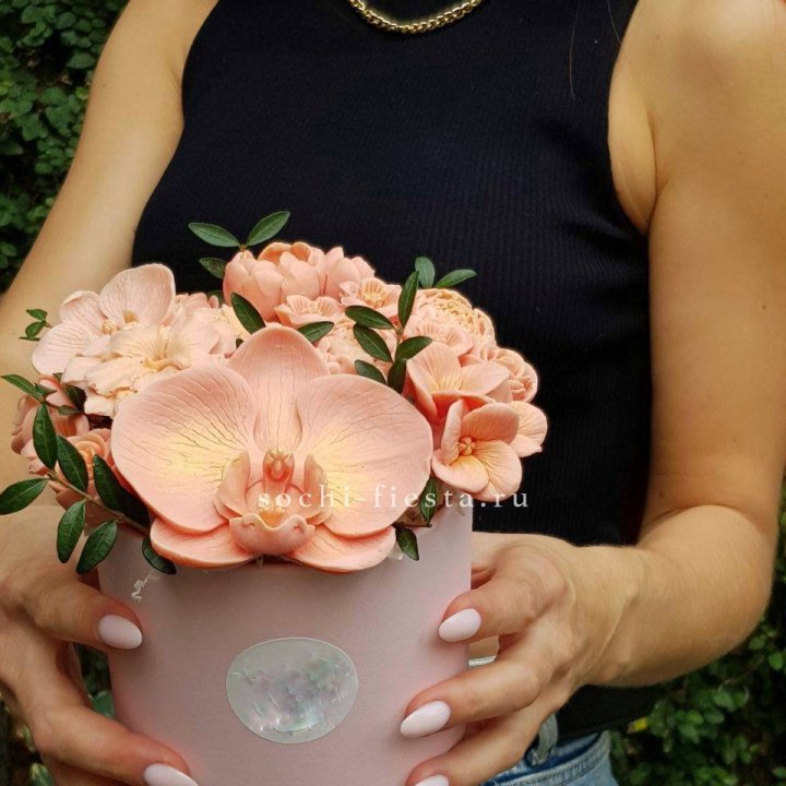 Шоколадный букет Орхидей в Набережных Челнах