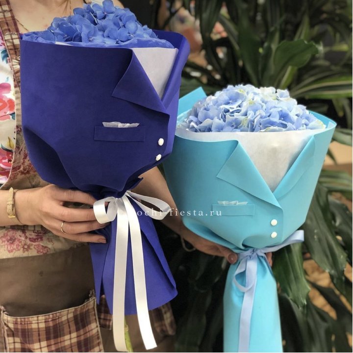 Букет с гортензией с пиджаком в Набережных Челнах
