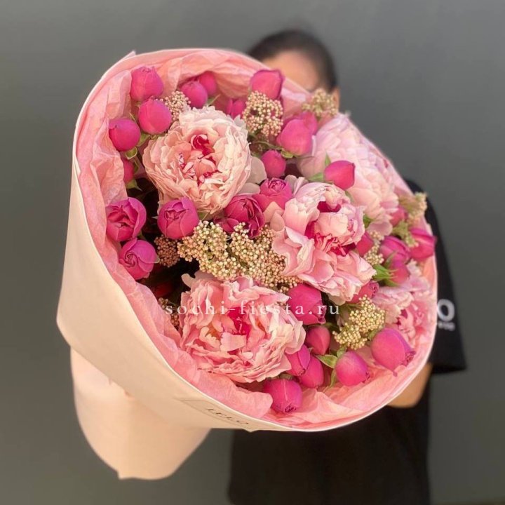  Букет с пионами "Преференс" в Набережных Челнах
