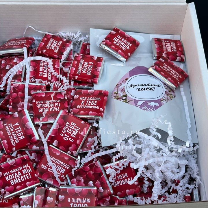 Набор Шоколад и Чай "101 причина любви" в Набережных Челнах