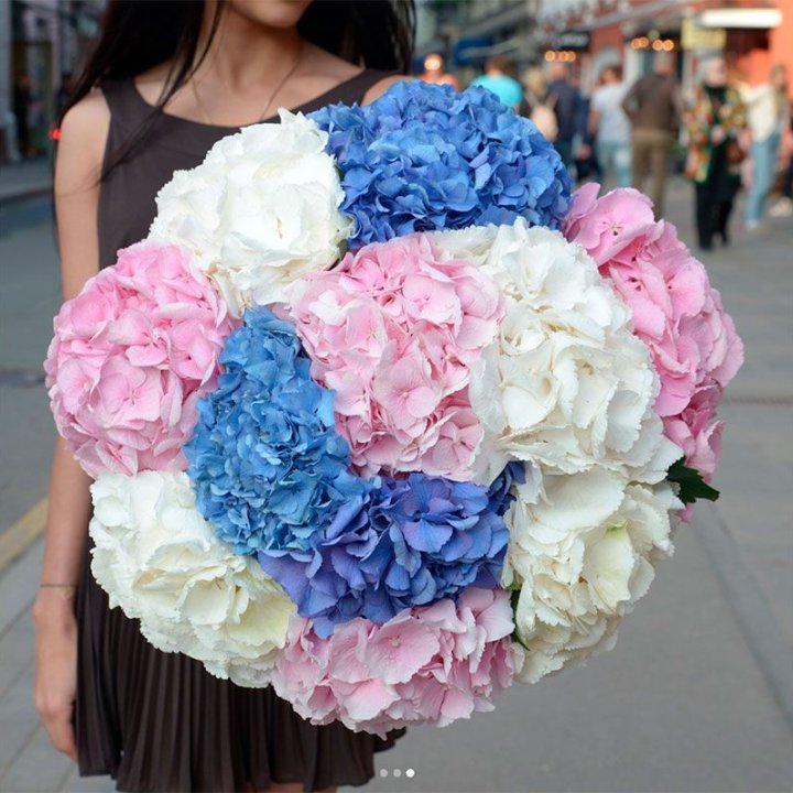 Букет гортензий "Инь-Янь" в Набережных Челнах