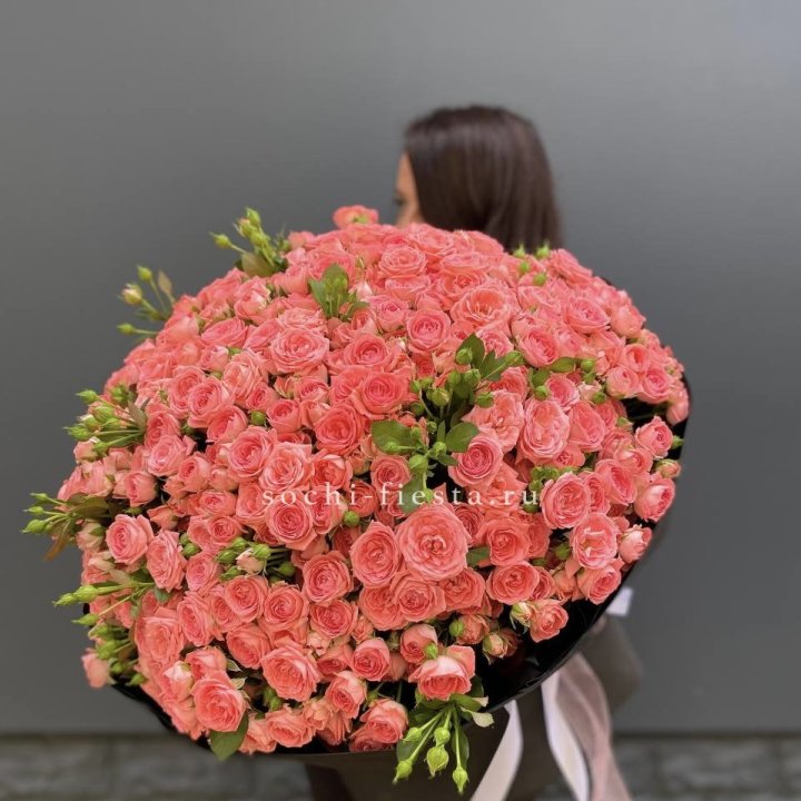 101 кустовая роза Барбадос в Набережных Челнах