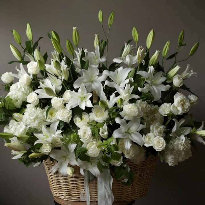 Цветочная корзина макси №3 в Набережных Челнах
