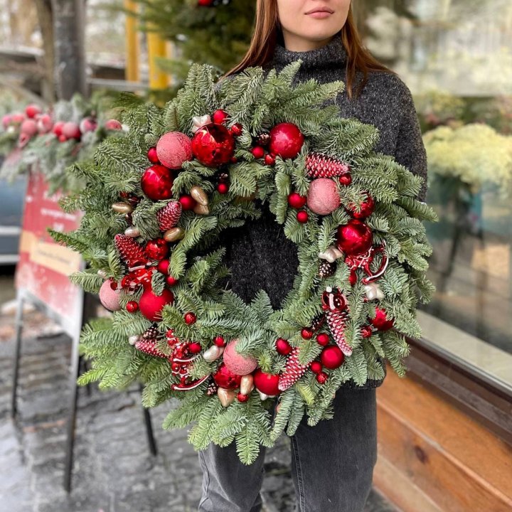Рождественский венок  в Набережных Челнах