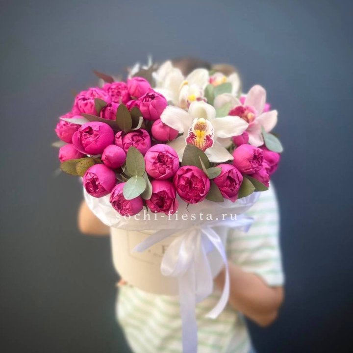 Бокс дуо мисти и орхидеи в Набережных Челнах