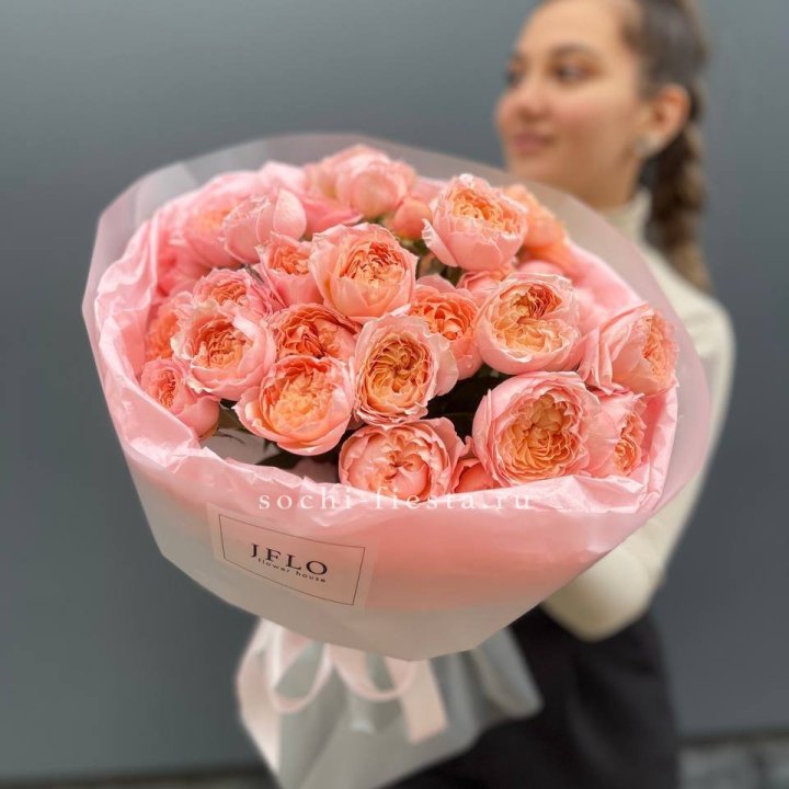 Букет из пионовидных роз Джульетта в Набережных Челнах