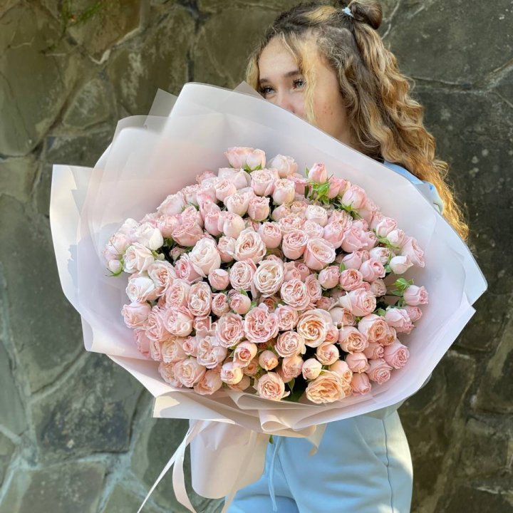 45 роза бомбастик Крем в Набережных Челнах