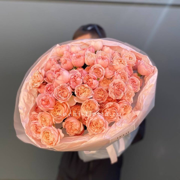 Букет из 21 пионовидной розы Джульетта в Набережных Челнах
