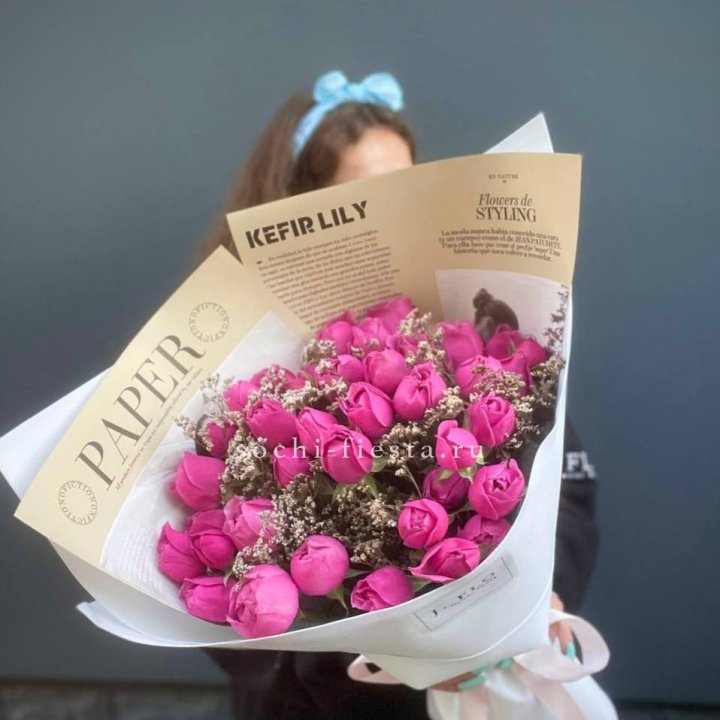 Пионовидные розы баблс №3 с доставкой в Набережных Челнах