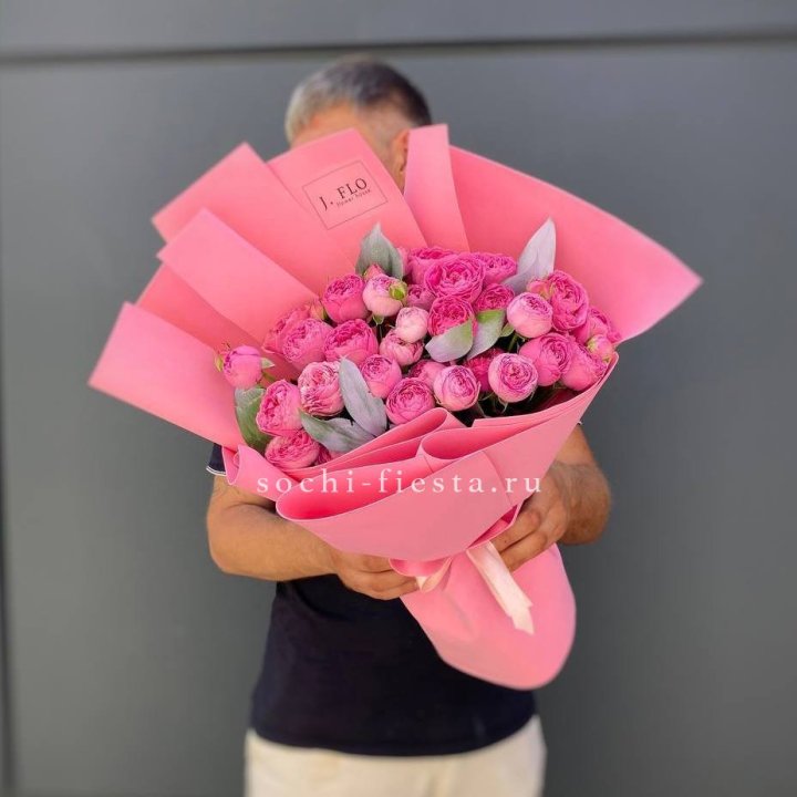 Пионовидные розы баблс №2 с доставкой в Набережных Челнах