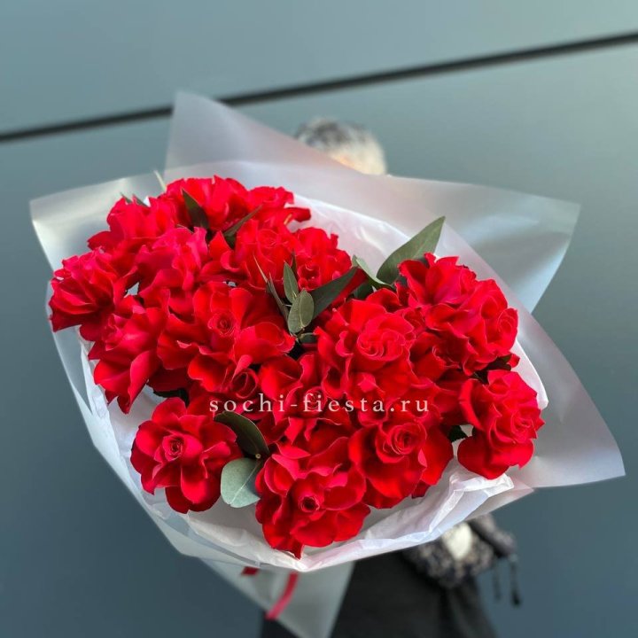 21 Красная французская роза в Набережных Челнах