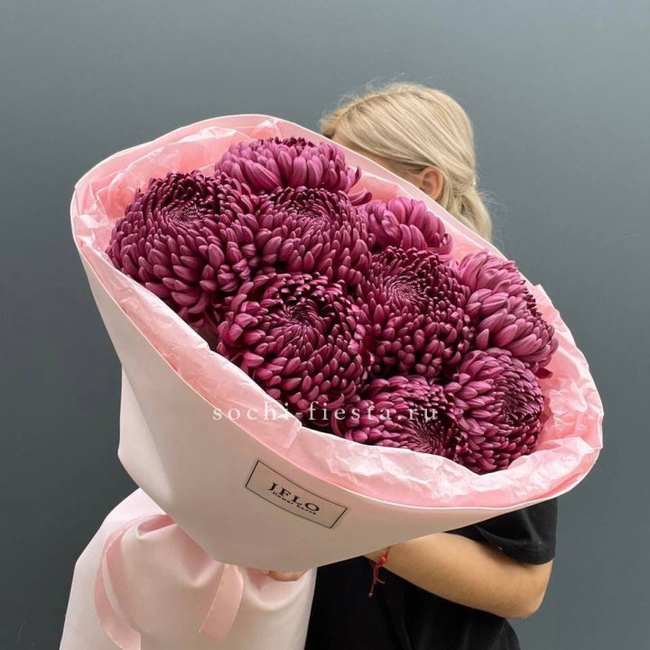 9 хризантем бигуди в Набережных Челнах