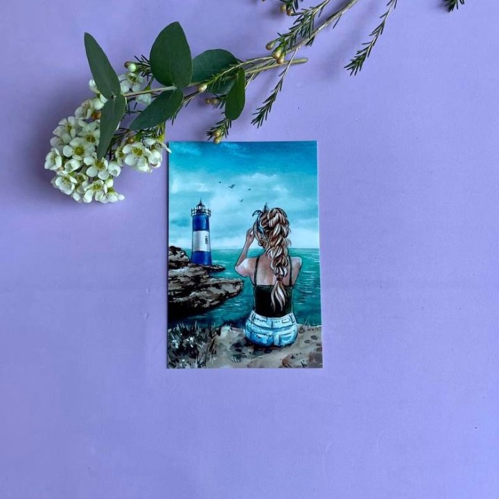 Открытка к букету "Океан" в Набережных Челнах