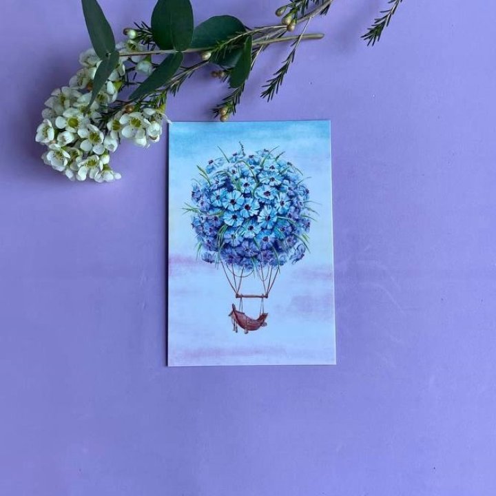 Открытка к букету "Флоростат" в Набережных Челнах