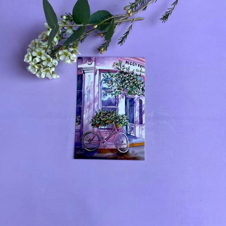 Открытка к букету "Розовый" в Набережных Челнах