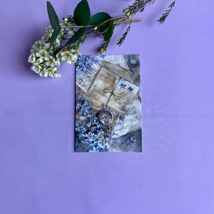 Открытка к букету "Время" в Набережных Челнах