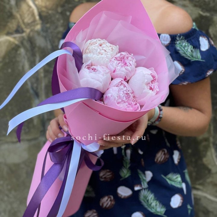 Букет пионов "НАЙ" в Набережных Челнах