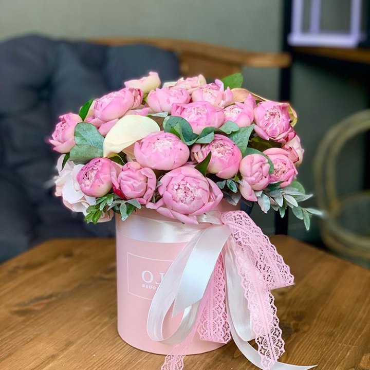 Композиция с пионами №1 в Набережных Челнах