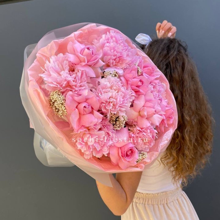 Букет с пионами "Пинки" в Набережных Челнах
