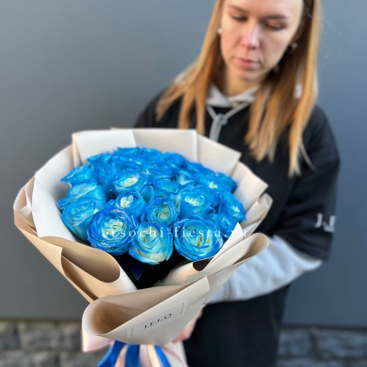 Букет синих роз блю логан в Набережных Челнах