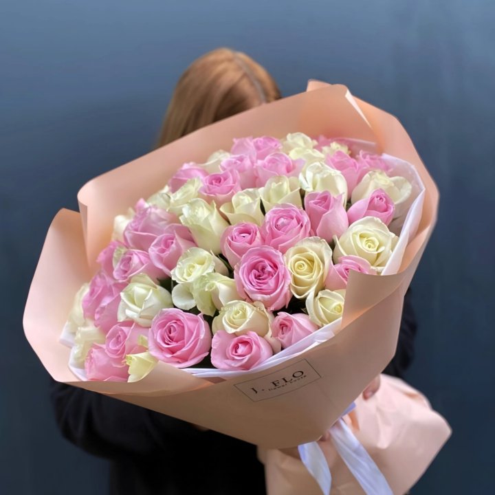 55 роз микс нежности в Набережных Челнах