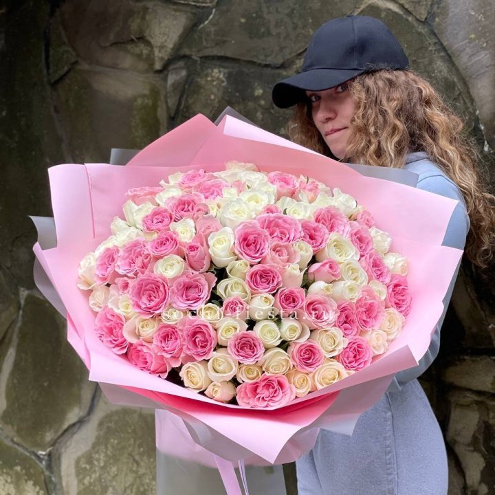 101 роза Миксбери в Набережных Челнах