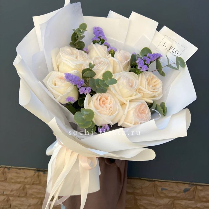 Букет из роз Вайт охара в Набережных Челнах