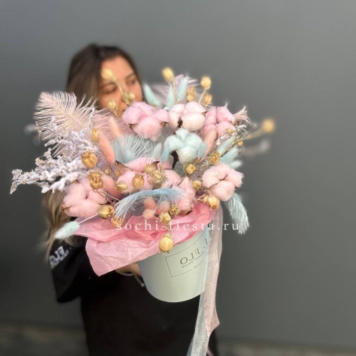 Авторский бокс с сухоцветами №2 в Набережных Челнах