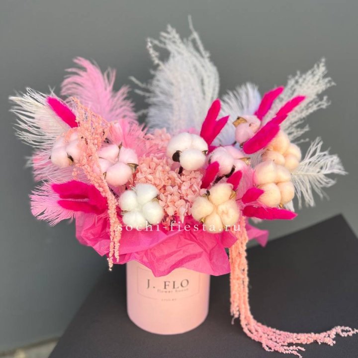 Авторский бокс с сухоцветами №1 в Набережных Челнах