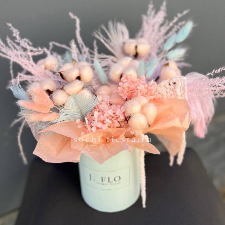 Авторский бокс с сухоцветами №3 в Набережных Челнах