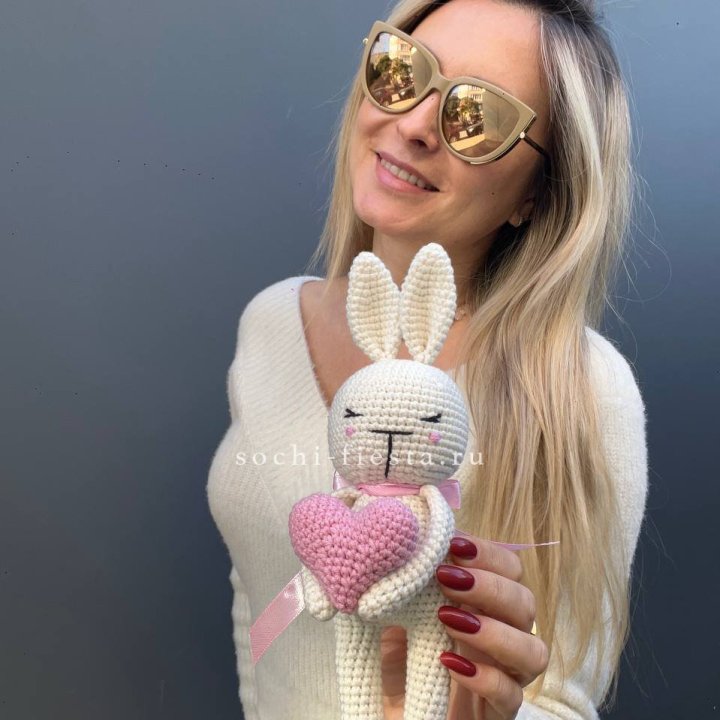 Зайка с сердцем ручной работы в Набережных Челнах