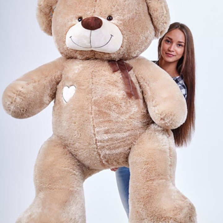 Бурый плюшевый мишка большой в Набережных Челнах