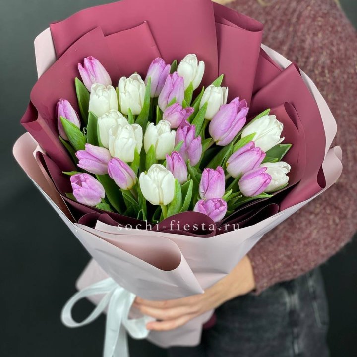 25 тюльпанов микс в Набережных Челнах