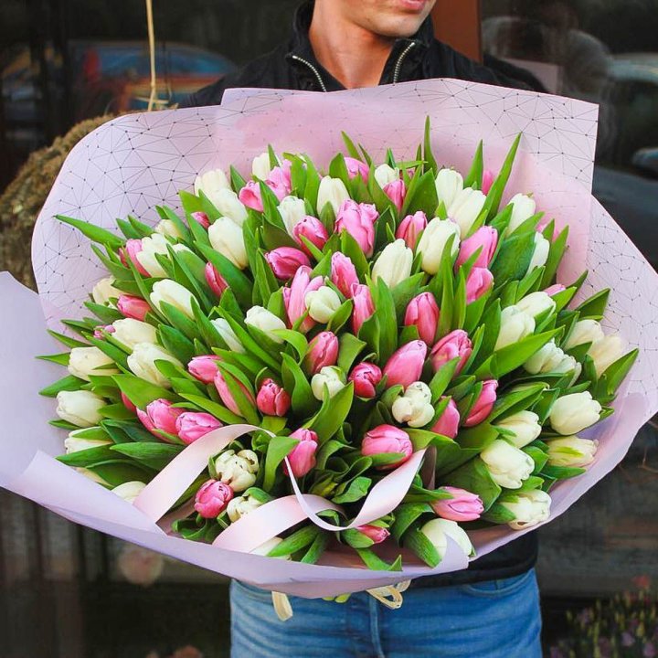 101 тюльпан микс в Набережных Челнах