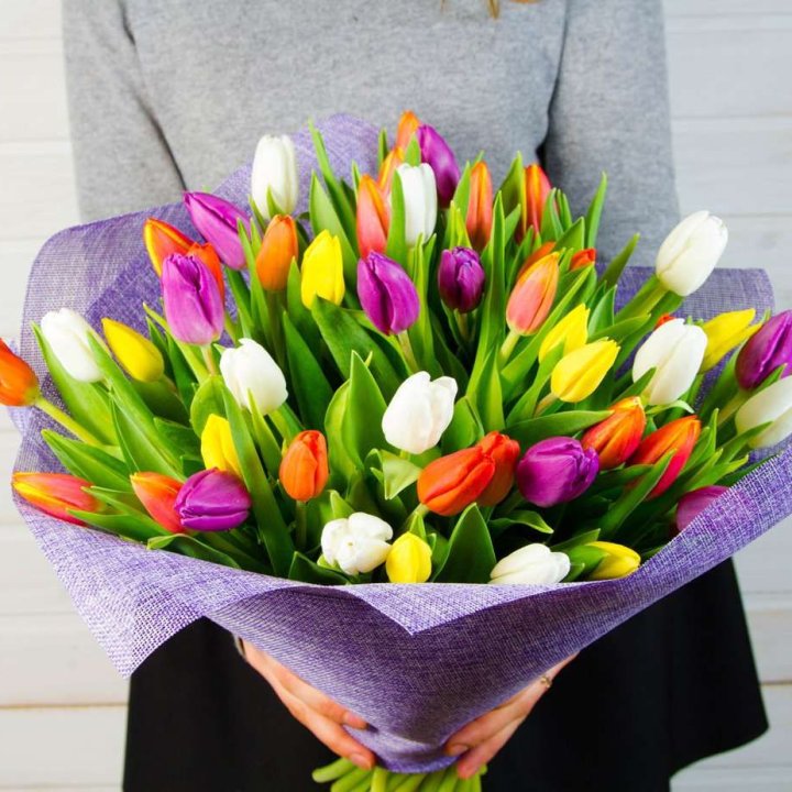 51 тюльпан "Рандом" №2 в Набережных Челнах